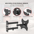 Generic 26-50" Adjustable Wall Mount Bracket Rotatable TV Stand with Spirit Level