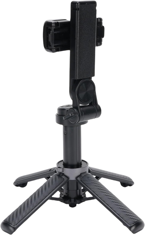 Hosioe Foldable Selfie Stick Tripod with Smart Push Operation, Adjustable Height Selfie Stand for Phones, Polyamide