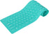 Foldable Silicone Keyboard, 108 Keys Waterproof Rollup USB Wired Keyboard for PC/Laptop/Notebook (Green)