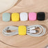 10Pcs Colorful Silicone Cable Winder Portable Travel USB Charger Holder Multifunction Desk Organizer Clamp Wire Cord Management Home Desktop Decoration