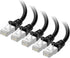 Cable Matters 10Gbps 5-Pack Snagless Shielded Cat 6A Ethernet Cable - 5ft,