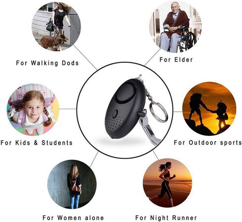 Tactical Scorpion Gear R1 Self Defense 130dB Personal Alarm w Light for Security