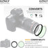 43mm to 62mm Step-up Adapter Rings Filter Adapter - Black Metal Step Down Filter Ring Compatible with All Brands