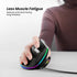 Nulea M504 Wired Vertical Mouse, USB Optical Ergonomic Mouse Wired with 4 Adjustable DPI, 11 RGB Backlight Modes, Compatible for Laptop, PC, Desktop, Mac, Black