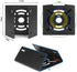 Universal Vertical Pole Mount Adapter Bracket for CCTV Security Camera PTZ Dome, Black with 4 Loops