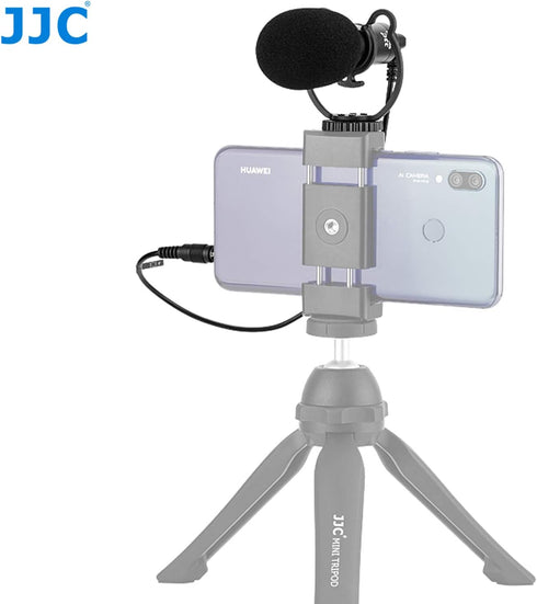 JJC SGM-V1 Shotgun Video Microphone, Cardioid Condenser Mic with Shock Mount and Windscreen for DSLR
