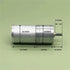 ILQMEHV 1pc 25GA-370 25mm 3V 6V 9V 12V 210RPM Mini Full Metal Gearbox Gear Motor Slow Speed Large D Shaft DIY Robot Car