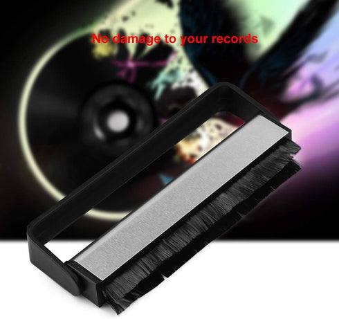 Record Brush Cleaner, Anti-Static Carbon Fiber Dust Remover, Record Cleaning Kit, LP Record Clean Brush