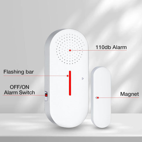 Door Window Alarm, 110DB for Kids Safety, Wireless Sensor Burglar Alarm for Home (5PCS)