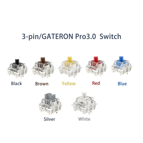 Gateron Series Mechanical Keyboard Switches Pack, New and Classic, 20pcs