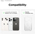 elago Clear Magnetic Card Holder Compatible with MagSafe for iPhone 15, iPhone 14, iPhone 13, iPhone 12 Series - Secure Phone Wallet,Durable Polycarbonate Construction, Damage Protection (Transparent)