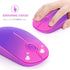 VssoPlor Wireless Mouse, 2.4G Slim Portable Computer Mice with Nano Receiver for Notebook, PC, Laptop (Gradient Purple)