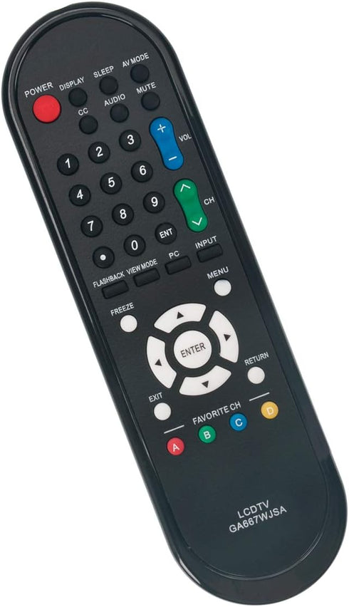 GA667WJSA TV Remote Replacement for Sharp Aquos TVs, Fit Models LC-46SB57UN, LC-52D78UN, LC-52SB55U, LC-52SB57U,