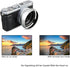 JJC LH-X100 Lens Hood Sun Shade with 49mm Filter Adapter for Fuji X100VI X100V X100F X100T