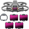 Magnetic ND Filter Kit with Mount Adapter for DJI Avata 2 - 4 Pack ND16, ND32, ND64, ND128 Drone Lens