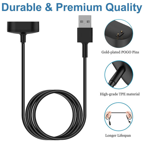 Replacement Charging Cable for Fitbit Inspire & Inspire HR - Compatible Charger (Black)
