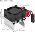 1/18 VGEBY RC Motor Cooling Fan, Efficient Heat Dissipation Compact Design Scale Heatsink Accessory for RC Enthusiasts