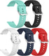 5Pack Bands for Veryfit Smart Watch IDW13, Adjustable Soft Waterproof Sport Bands for Men and Women, Compatible with