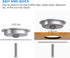 i.VALUX Charger,15W Grommet 17/Air/16/15/14/13/12/11/11 Pro/8/Xs S22/S21 Embed in Desk Wireless Fast Charging Pad Phone