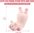 Seninda Funny Pig Phone Holder Pink Resin Cellphone Stand with Playful Upside-Down Design, Cute Animal Desk Accessory