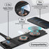 Dual 15W 3 in 1 Apple Charging Station, Foldable Fast Charger for iPhone, Watch, AirPods, Compatible with iPhone