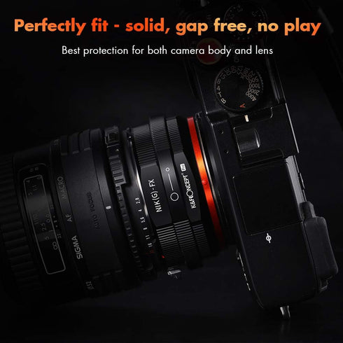 K&F Concept Lens Mount Adapter for Nikon G/F/AI/AIS/D/AF-S to Fujifilm X-Series Cameras