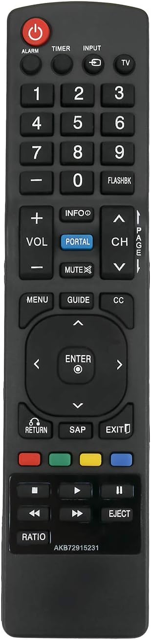 AIDITIYMI AKB72915231 Replacement Remote Control for LG LCD TV Models 32LD330H, 32LD310H, 26LD320H, and more