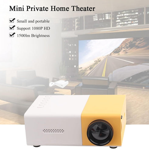 Home Theater Mini Projector, High Definition for Movie Home (U.S. Standard 110V-240V)