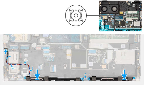Deal4GO Internal Speaker Assembly 3FWY4, 03FWY4 PK230015500 Replacement for Dell Precision 7670 7680 M7670 M7680
