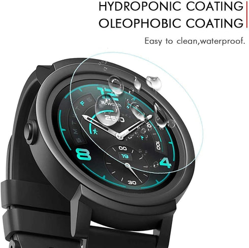 Universal Round Watch HD Screen Protector, Anti-Scratch, Anti-Fingerprint Tempered Glass, 31mm Diameter, 3 Pack