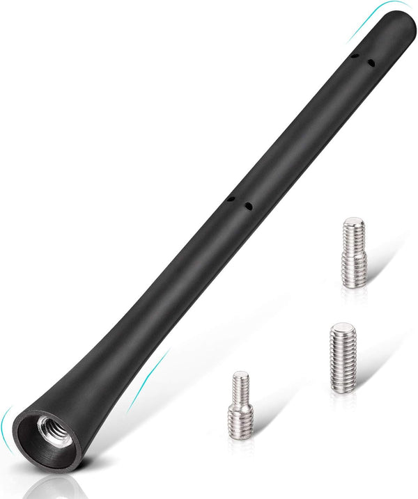 Eightwood Car Radio Rubber Antenna Mast 7 inch FM AM Universal Roof Mount