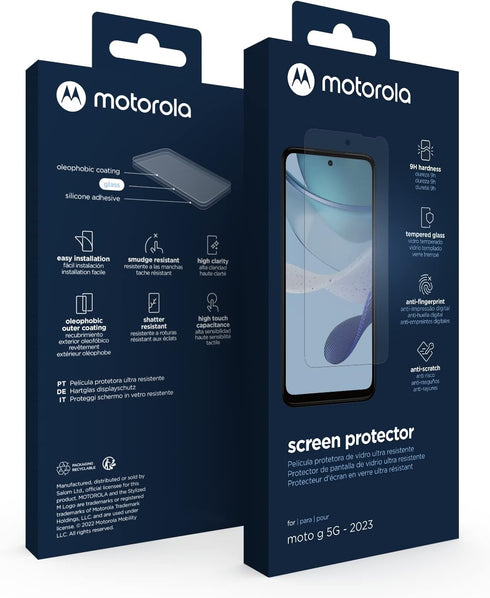 Motorola Moto G 5G (2023) Screen Protector - 9H Tempered Glass, Anti Scratch, Anti Smudge, Anti Fingerprints
