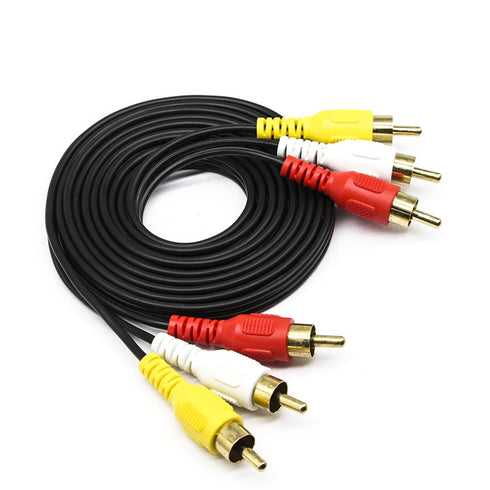 QiCheng&LYS RCA to RCA AV Camcorder Video Cable,3RCA Male to 3RCA Male