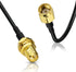 2-Pack RG174 3m 10 Bingfu WiFi Antenna Extension Cable RP-SMA Male to RP-SMA Female Bulkhead Mount Cable feet for WiFi