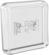 Chocfox Keycaps Low Profile PBT Keycaps for Kailh Chocolate Switch Mechanical Keyboard (Frosted Transparent White,