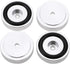 4Pcs Anti Vibration Amplifier Feet, 4010mm Aluminium Alloy Universal Copper Speaker Spikes Pads, Silver