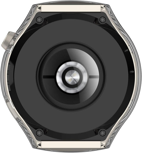 Clear Tempered Glass Screen Protector Case for Huawei Watch 4 Pro, TenCloud Bumper Protective Accessories
