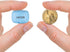 Tiny Bluetooth Speaker, Travel Small Wireless Pillow Speaker for Outdoor Sound (Blue)