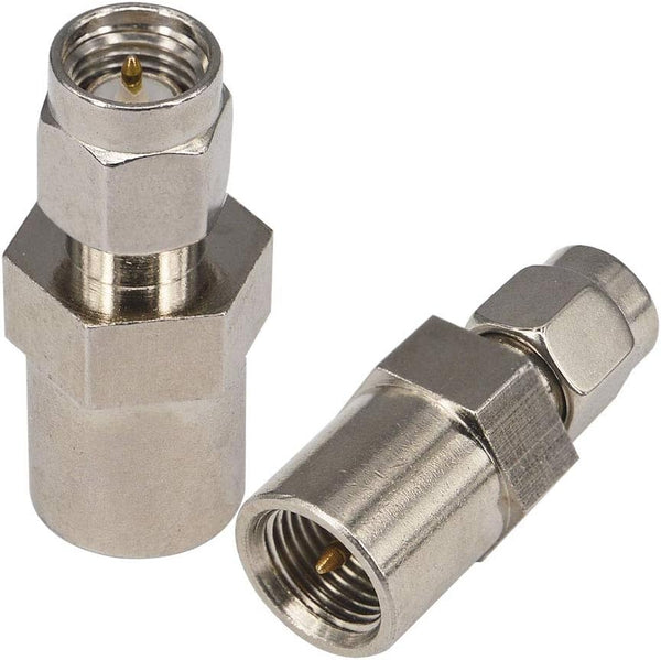 2-Pack SMA Male to FME Male Coaxial Connector SMA to FME RF