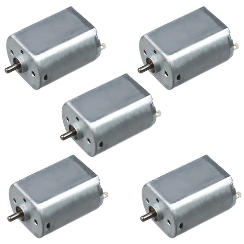 Fielect 5Pcs DC Motor 3-12V 9000RPM Electric Motor Micro Motor Mini Motor