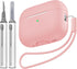 Compatible with AirPods Pro 2 Case, Soft Silicone Skin Cover with Cleaner Kit and Lanyard, Front LED Visible (Light