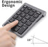 LIANGSTAR 22 2.4GHz 10 Accounting Number Pad, Wireless Numeric Keypad Keys Portable Keyboard Extensions with USB