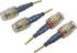 Flex Pin Banana Plugs to 4mm Female Banana Jack Speaker Audio Adapter for Amplifier Sound Systems, 4 Pack