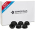 Premium Memory Foam Earbud Tips - 3 Pairs (S/M/L) for SF4 Earphones, Black, Noise Isolation Replacement Pack.