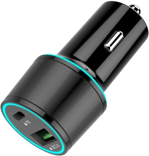 USB C Car Charger UrbanX 21W Car and Truck Charger Compatible with Motorola Moto E (2020) with Power Delivery 3.0 Cigarette Lighter USB Charger - Black, Comes with USB C to USB C PD Cable 3.3FT 1M