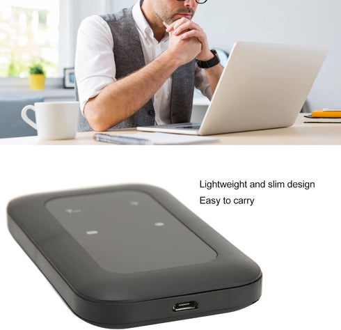 Hilitand 4G 150Mbps 10 LTE Router, Portable Travel Hotspot with SIM Card Slot for Car Users Business Travelers