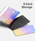 Ringke Side Slot Card Holder for Phone Case, Business Card Holder for Women, Men, ID Credit Card Holder Stick on, Phone Wallet Compatible with iPhone, Galaxy, and Pixel - Clear Mist
