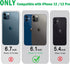 JJGoo Clear Shockproof Phone Case for iPhone 12 and 12 Pro, Slim Anti-Scratch Hard PC Back Cover