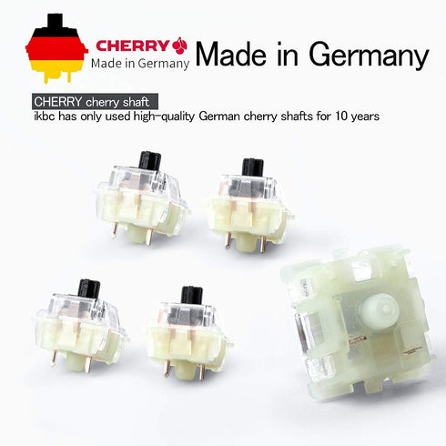 Authentic RGB Cherry Switch, Cherry MX Switches Keycap Replacement Set, 10 pcs (Black 3 pin)