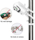 AISVAN DXR-8 DXR-8 Baby Monitor Mount, Tripod Camera Holder for Infant Optics and Pro, Flexible Crib Mount, White